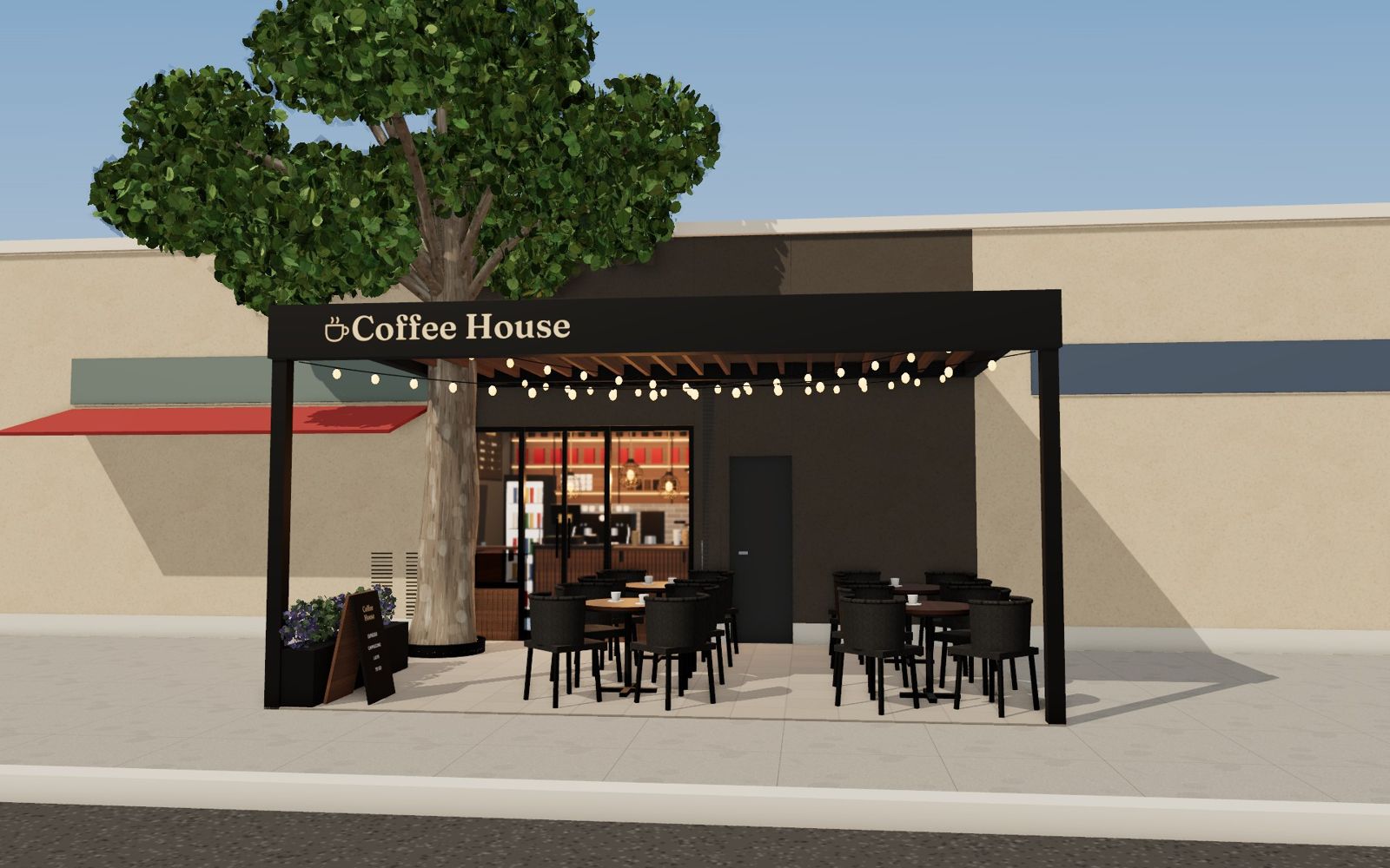 Loyiha: Coffee House kunduzi, koʻchadan